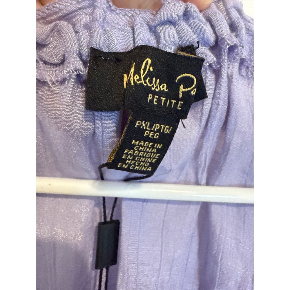 Melissa Paige Off Shoulder‎ Top Lace Detail Bohemian Blouse Petite PXL/PTG - Picture 4 of 6